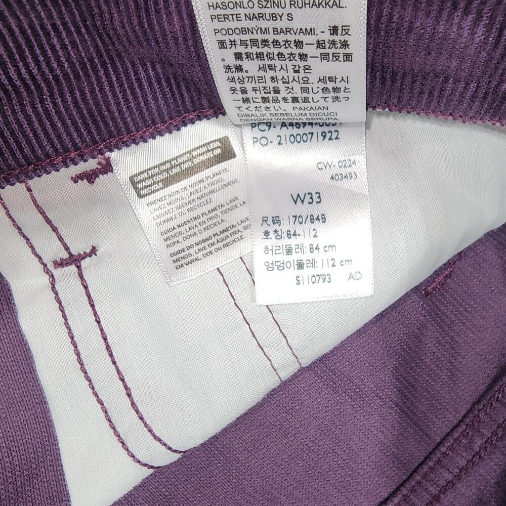 Levi's Icon corduroy skirt W33''x L15'' NWT-button fly - Picture 7 of 8